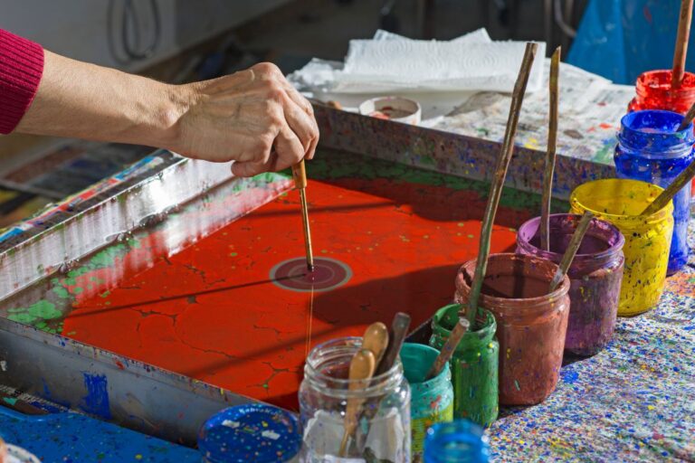 Exploring the Marbling Technique: The Art of Floating Colors on Water ...
