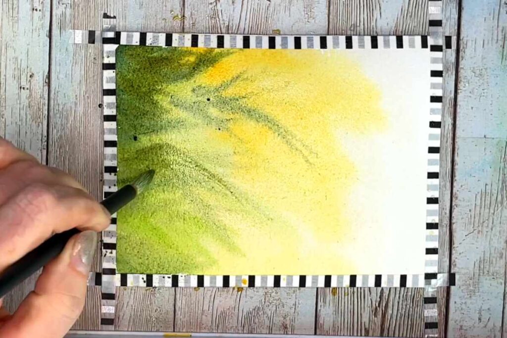 How to Create a Beautiful Bokeh Pine Tree Effect in Watercolor