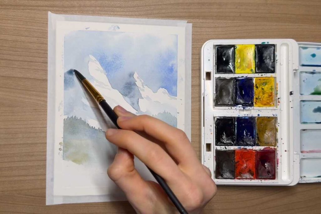 Easy Watercolor Landscape Tutorial for Absolute Beginners